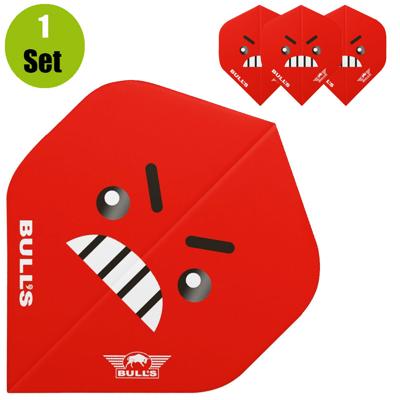 Bulls Bulls Smiley Dartflights - Angry