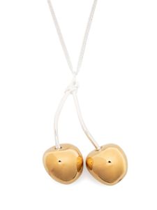 Jil Sander collier à pendentif cerise - Argent