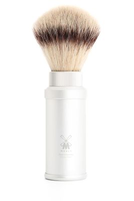 Muhle reisscheerkwast synthetisch haar zilver