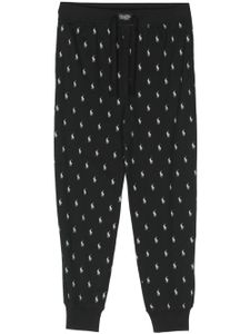 Polo Ralph Lauren pantalon de jogging à imprimé Polo Pony - Noir