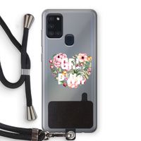 GRL PWR Flower: Samsung Galaxy A21s Transparant Hoesje met koord GRL PWR Flower: Samsung Galaxy A21s Transparant Hoesje met koord