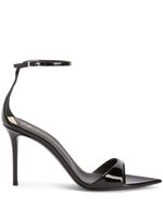 Giuseppe Zanotti sandales Intrigo 90 mm en cuir - Noir