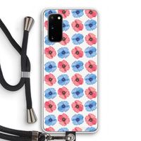 Klaproosjes: Samsung Galaxy S20 Transparant Hoesje met koord