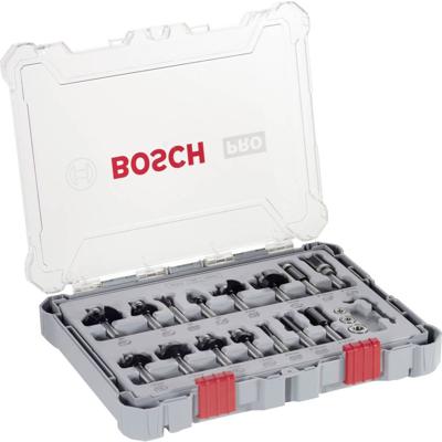 Freesset, 8 mm schacht, 15-delig Bosch Accessories 2607017472