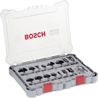 Freesset, 8 mm schacht, 15-delig Bosch Accessories 2607017472