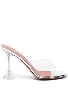 Amina Muaddi mules Lupita Glass 95 mm à design transparent - Tons neutres