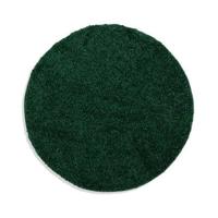 Tapeso Rond hoogpolig vloerkleed shaggy Trend effen - jade - 200 cm