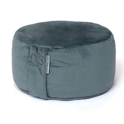 Love Generation Meditatiekussen │ Rond │ Velvet │ Steenblauw