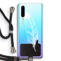 Pluim: Huawei P30 Transparant Hoesje met koord