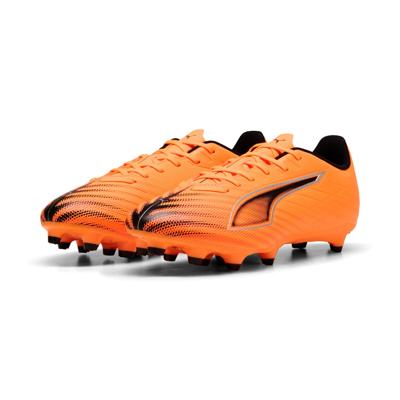 PUMA Ultra 6 Play Gras / Kunstgras Voetbalschoenen (MG) Oranje Zwart Zilver