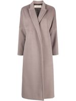 Blanca Vita manteau long Calomeria à design en feutre - Gris