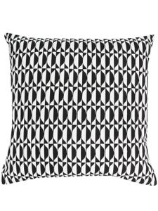 Fornasetti coussin à motif géométrique - Noir