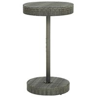 Tuintafel 60,5x106 cm poly rattan grijs