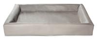 Bia bed kunstleer hoes hondenmand taupe bia-6 100x80x15 cm