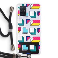 8-bit N°7: Samsung Galaxy A71 Transparant Hoesje met koord