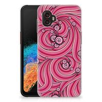 Samsung Galaxy Xcover 6 Pro Hoesje maken Swirl Pink - thumbnail