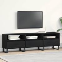 TV-kast Zwart eiken 150 x 30 x 44.5 cm Bewerkt hout