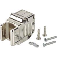 FCI D-SUB 863093C15MLF D-sub behuizing Aantal polen: 15 Kunststof, gemetalliseerd 90 ° Zilver 1 stuk(s)