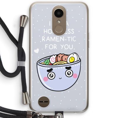I'm A Hopeless Ramen-Tic For You: LG K10 (2017) Transparant Hoesje met koord