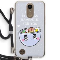 I'm A Hopeless Ramen-Tic For You: LG K10 (2017) Transparant Hoesje met koord