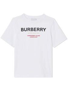 Burberry Kids t-shirt en coton à logo Horseferry imprimé - Blanc