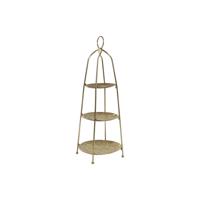 Fruitschaal Home ESPRIT Gouden Metaal 39 x 39 x 86 cm - thumbnail