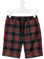 Dolce & Gabbana Kids short à motif tartan - Rouge - thumbnail