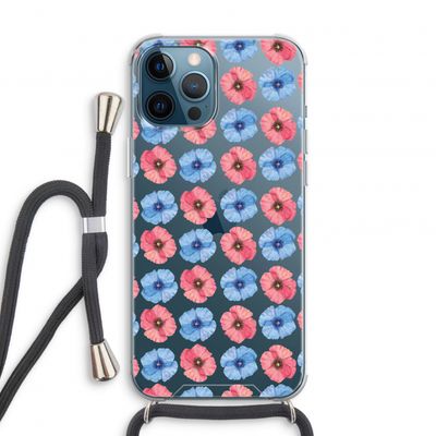 Klaproosjes: iPhone 12 Pro Transparant Hoesje met koord