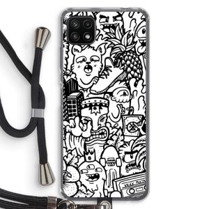 Vexx Mixtape #2: Samsung Galaxy A22 5G Transparant Hoesje met koord