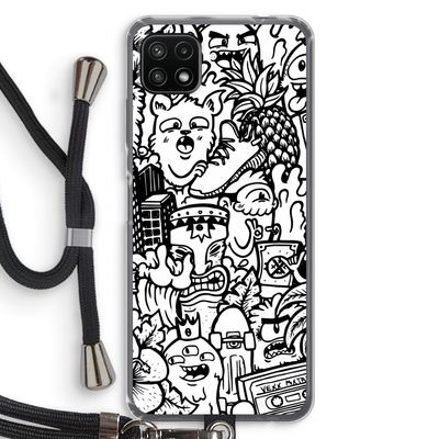 Vexx Mixtape #2: Samsung Galaxy A22 5G Transparant Hoesje met koord