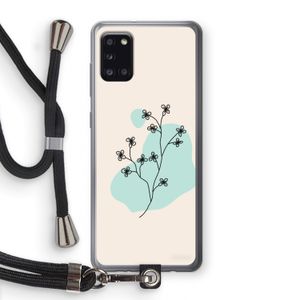 Love your petals: Samsung Galaxy A31 Transparant Hoesje met koord
