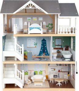 Small Foot Houten Urban Villa Poppenhuis met Accessoires, 13dlg.