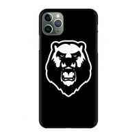 Angry Bear (black): Volledig geprint iPhone 11 Pro Max Hoesje