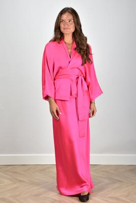 Sea Me Happy rok Jude Satin fuchsia