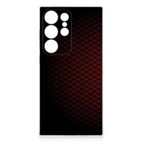 Samsung Galaxy S24 Ultra TPU bumper Geruit Rood - thumbnail