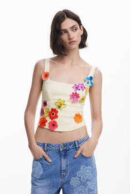 Corsetbloes met bloemen Tyler McGillivary - MATERIAL FINISHES - L