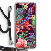 Papegaaien: Pixel 3a Transparant Hoesje met koord