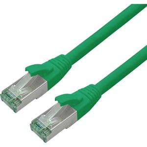 roline recycled material RJ45 (cross) Netwerkkabel Aansluitkabel CAT 6A S/FTP 0.3 m Groen
