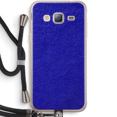 Majorelle Blue: Samsung Galaxy J3 (2016) Transparant Hoesje met koord
