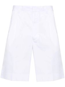 Prada short à patch logo - Blanc