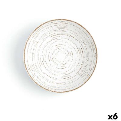 Diep bord Ariane Tornado Keramisch Tweekleurig (Ø 21 cm) (6 Stuks)