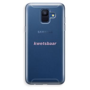 kwetsbaar: Samsung Galaxy A6 (2018) Transparant Hoesje