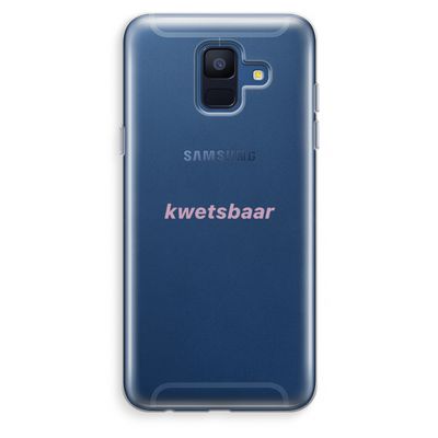 kwetsbaar: Samsung Galaxy A6 (2018) Transparant Hoesje