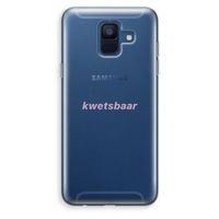 kwetsbaar: Samsung Galaxy A6 (2018) Transparant Hoesje