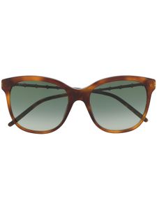 Gucci Eyewear lunettes de soleil à monture carrée - Marron