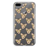 Tijger: iPhone 8 Plus Transparant Hoesje