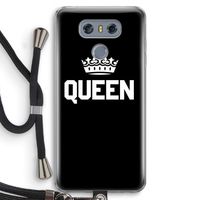 Queen zwart: LG G6 Transparant Hoesje met koord