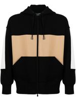 CROQUIS x Neil Barrett hoodie zippé à design colour block - Noir - thumbnail