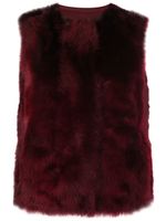 Yves Salomon gilet réversible en laine - Rouge