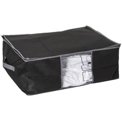 5Five Dekbed/kussen opberghoes - zwart - met vacuumzak - 60 x 44 x 25 cm